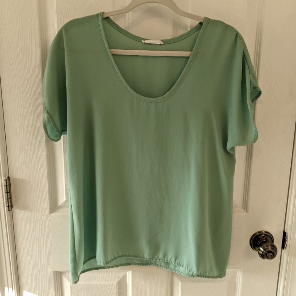 Sheer Teal Blouse